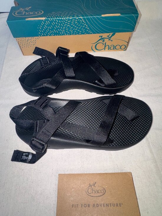 NIB Chaco Z2 Classic Black Sandals Wedge Webbing  J105427 Outdoors REI main image 4